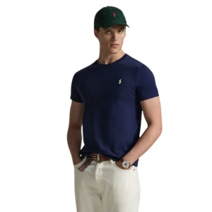Polo Ralph Lauren Mænd t-shirt korte ærmer navy custom slim fit til mænd 710671438525